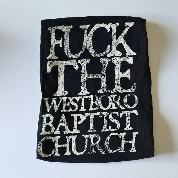 Black Craft ‘F the Westboro Baptist Church’ Tshirt - Picture 3 of 6